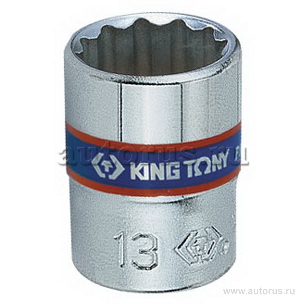 Головка торцевая стандартная двенадцатигранная 1/4, 6 мм KING TONY 233006M